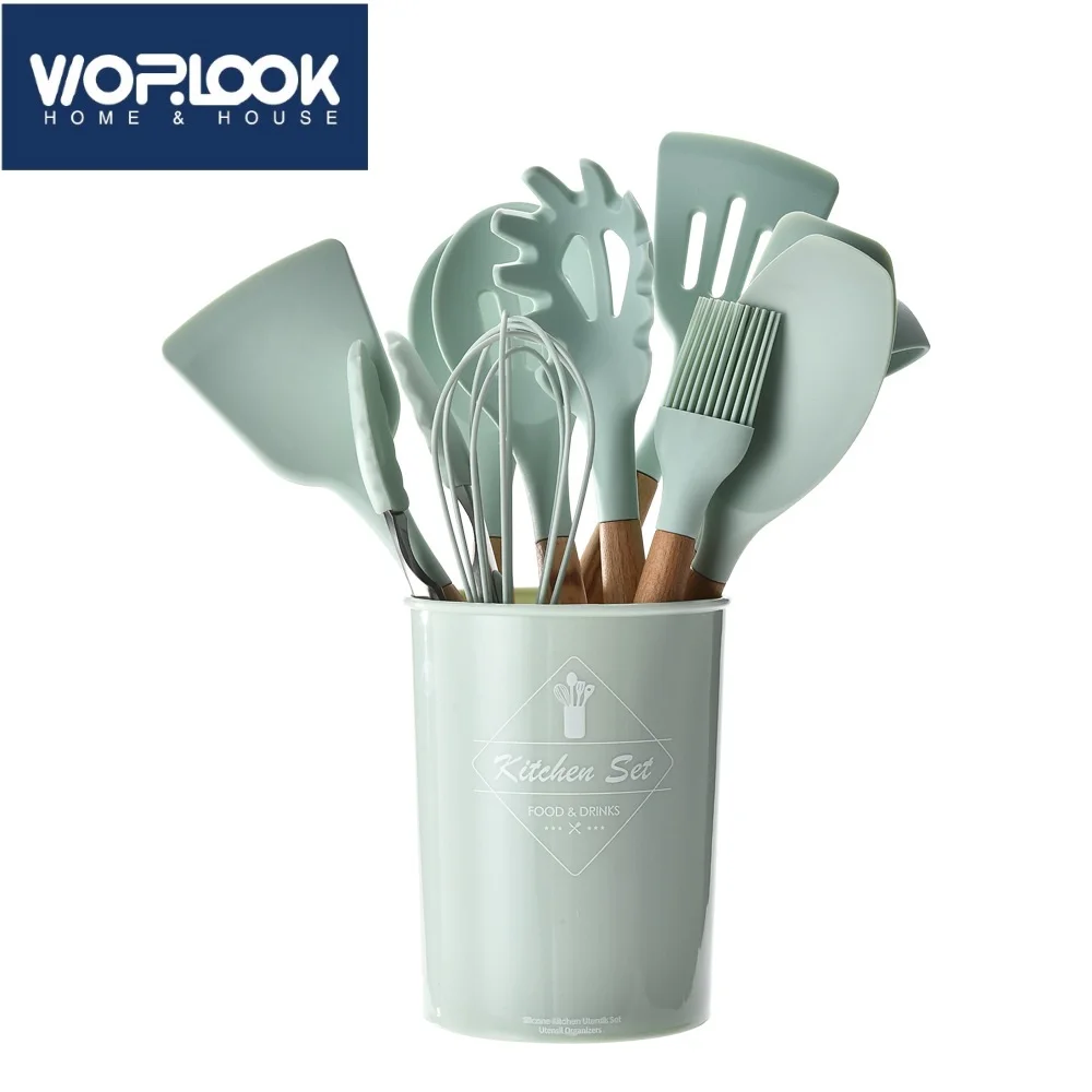 Набор кухонной утвари из силикона 12 шт.|Наборы посуды| |