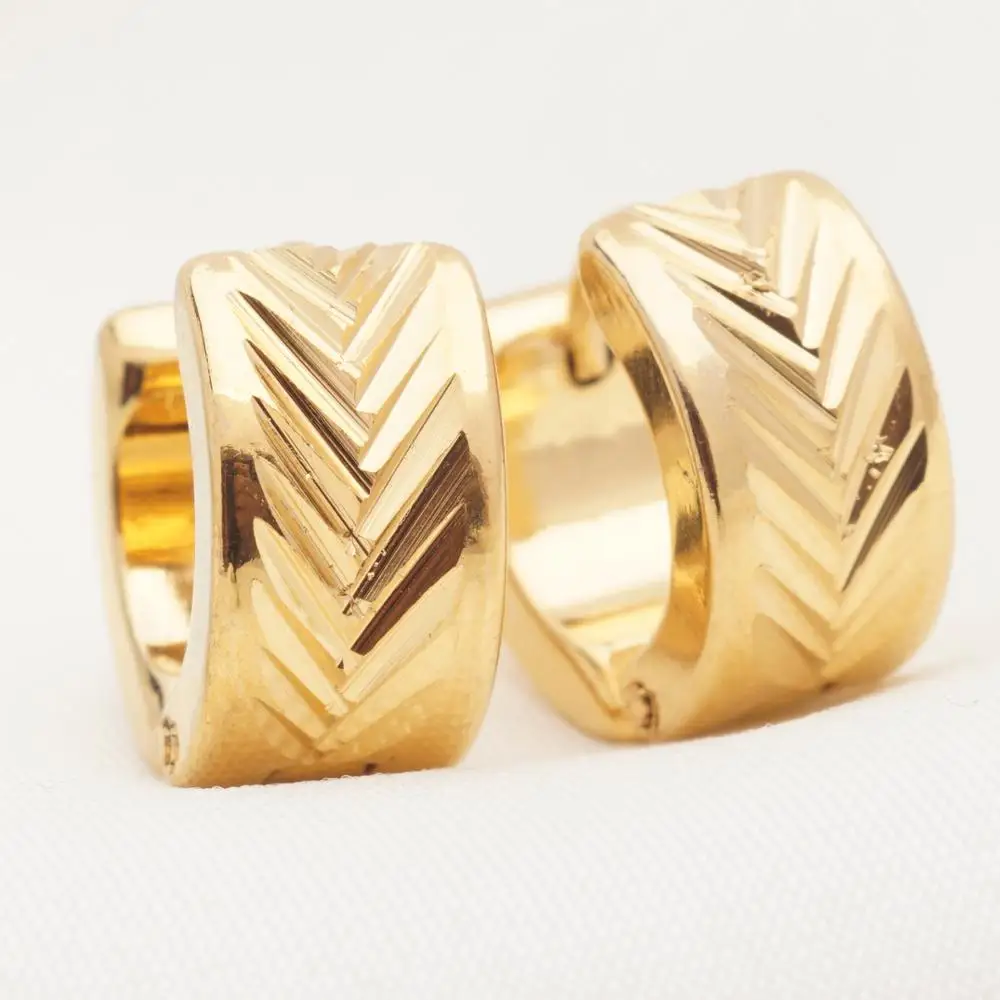 Серьги кольца из нержавеющей стали разных видов для мужчин и женщин золотого