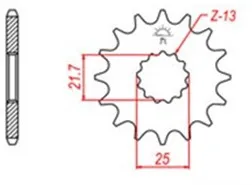 

520 16T Motorcycle Front Sprocket For Kawasaki W650 ZR750 ZR-7S ZR-7 ZR-7R ZX750 Ninja Cagiva 1000 Navigator 650 Raptor V-Raptor