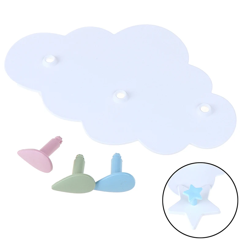 Креативные милые настенные крючки для одежды в форме звезды луны облака без