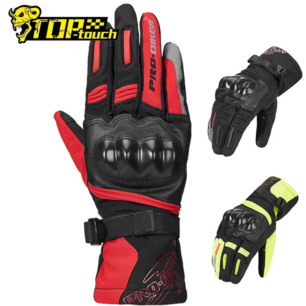 

Motorcycle Gloves Motos Gloves Winter Thermal Fleece Lined Winter Waterproof Touch Screen Non-slip Motorbike Riding Gloves #