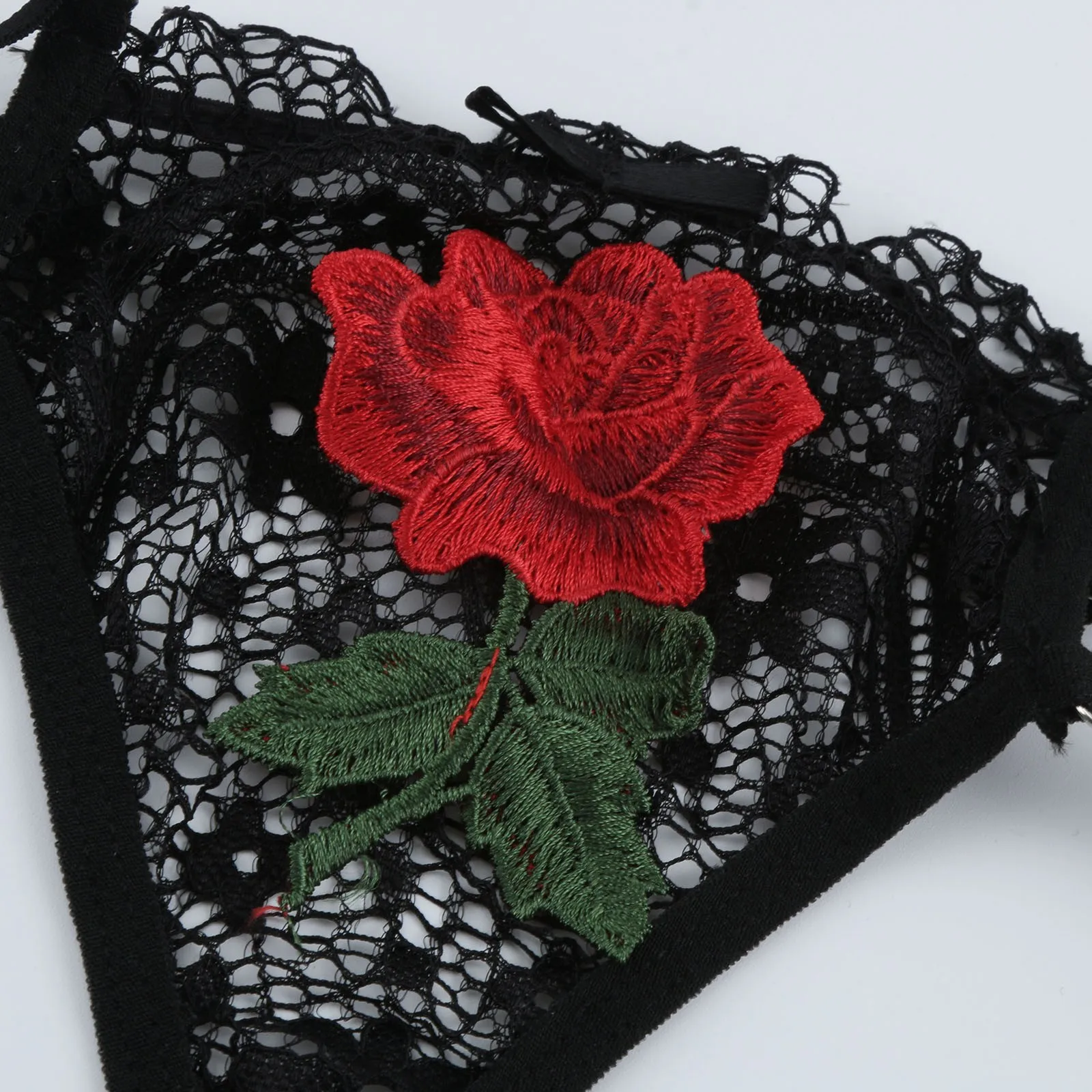 

Women Sexy Lingerie Lace Embroidery Underwire Bra Thong Sleepwear Lingerie Set Ladies Low Waist G-string Nightwear Pijamas #4