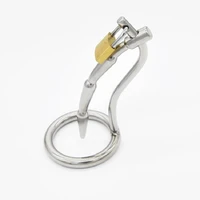chaste bird stainless steel male chastity device with urinary plugcock cagevirginity lockpenis ringpenis lockcock ring a110