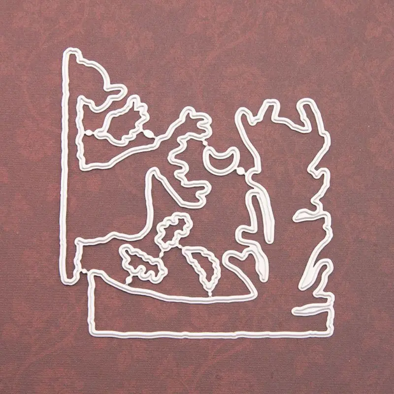 Печать с оленем штамп вырубными штампами набор трафаретов Сделай Сам