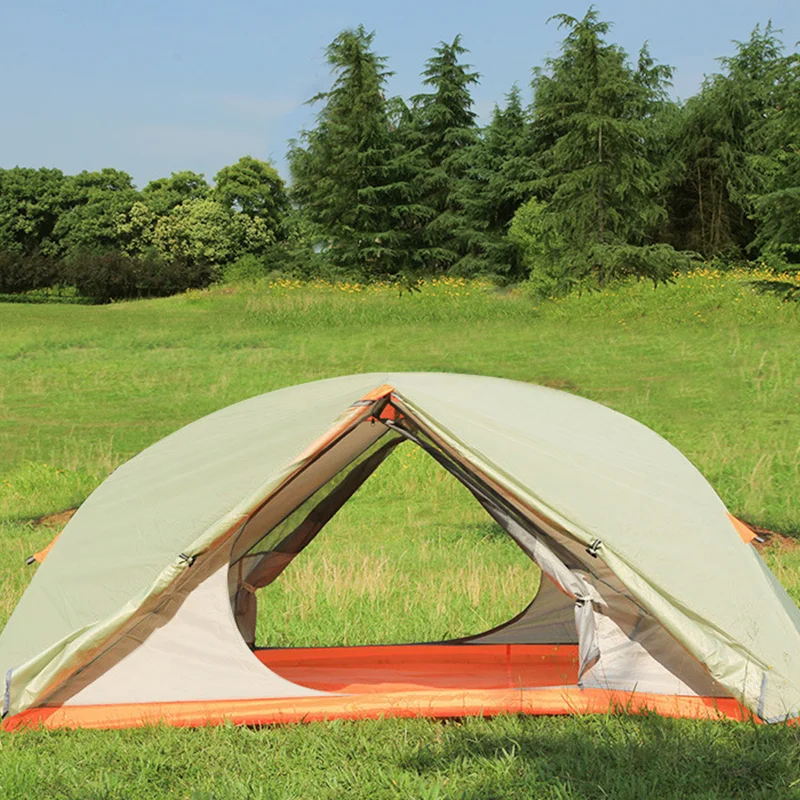 Двойная Ультралегкая туристическая палатка для кемпинга алюминиевые палатки