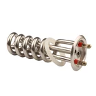 Спиральная электрическая тепловая трубка 220 В, 3000 Вт, SUS304 нержавеющая сталь для электрического болера, нагревательный элемент весеннего типа с крышкой 63 мм