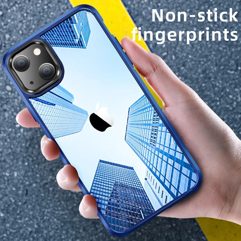 

2021 New ice crystal fall proof mobile phone case For iPhone 13 13 Pro 13 Pro Max 13 Mini Anti-falling and anti-skid iPhone case