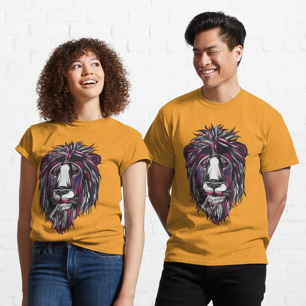 

Tops T Shirt Women Smoke Lion Classic T-Shirt