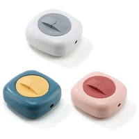 travel portable cable winder rotatable earphone cord management organizer wire retractable storage case phone holder