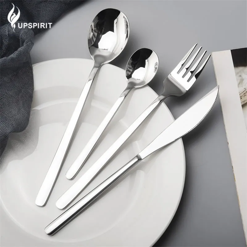 Набор посуды 16 шт./компл. столовый набор из нержавеющей стали многоразовая