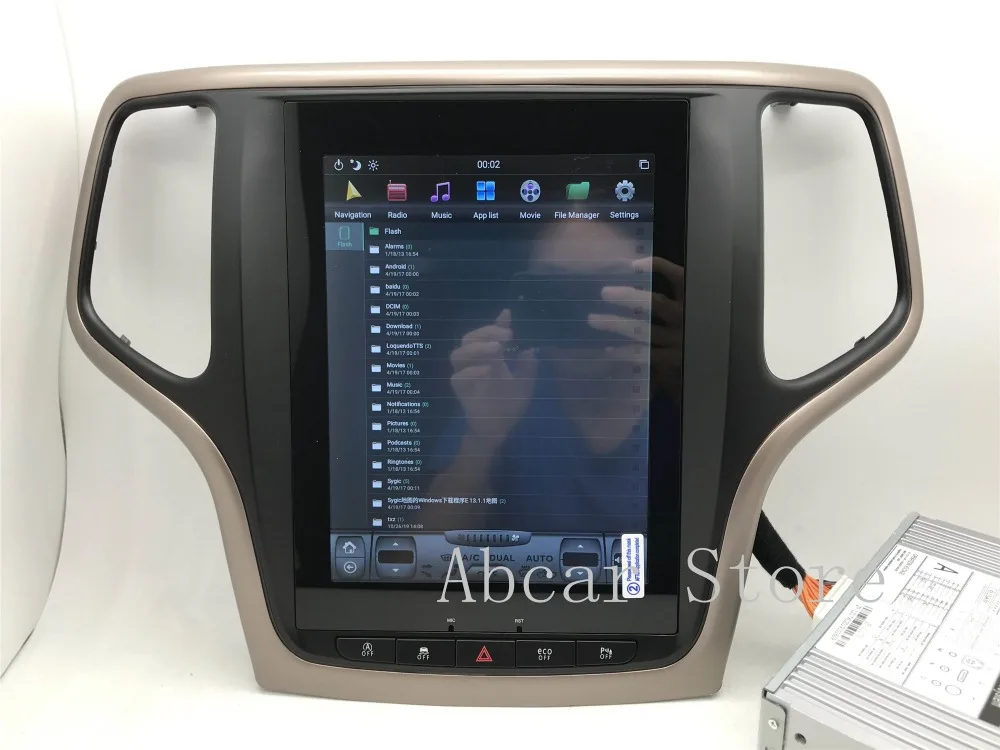 10,4 ''Tesla стиль Android 8,1 автомобильный dvd-плеер gps навигация для JEEP Grand Cherokee 2012- стерео радио CARPLAY ips PX6 HDMI