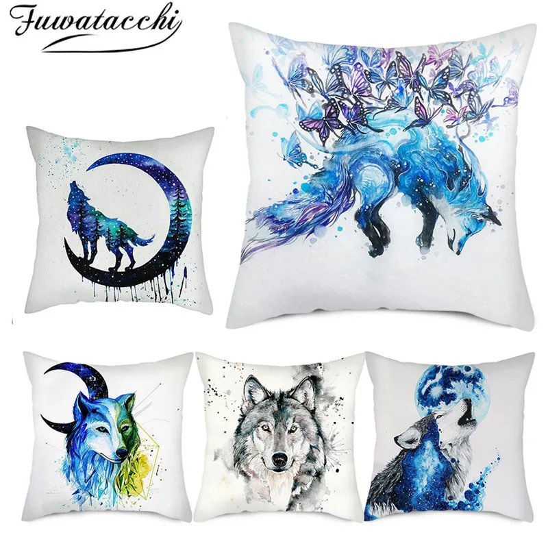 Декоративная наволочка с изображением животных 45 х45 см|Наволочки| |