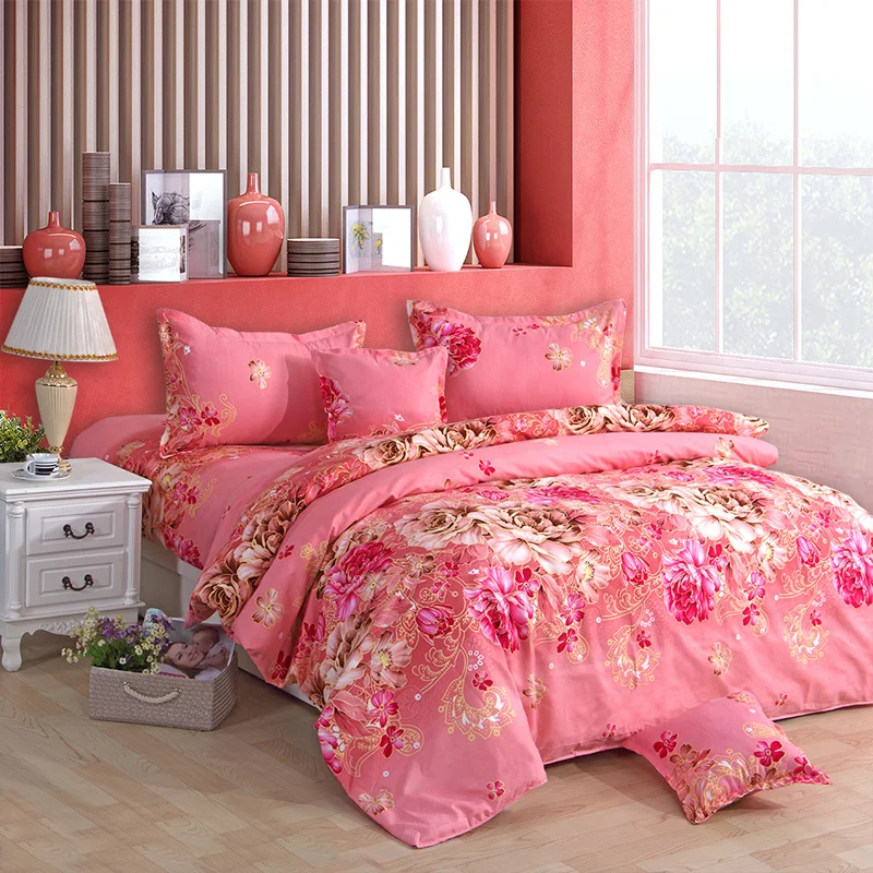 

Jacquard Quilt Cover Bed Sheet Quilt Cover Dormitory Four-Piece Queen Bedding Set Bedding Set with Fitted Sheet 1.5/1.8/2.0M