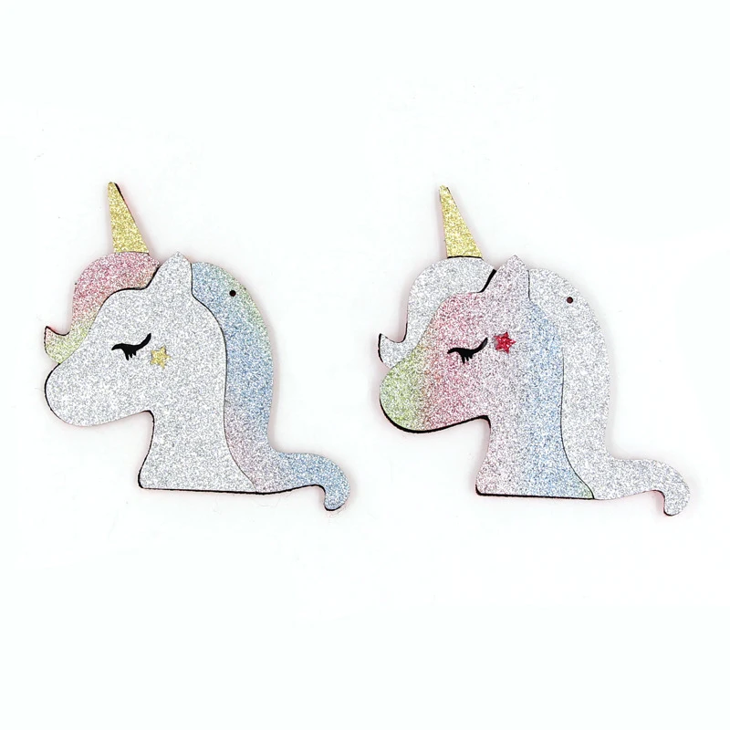 10 шт. блеск Единорог войлок для малышей аксессуары волос и детские заколки felties