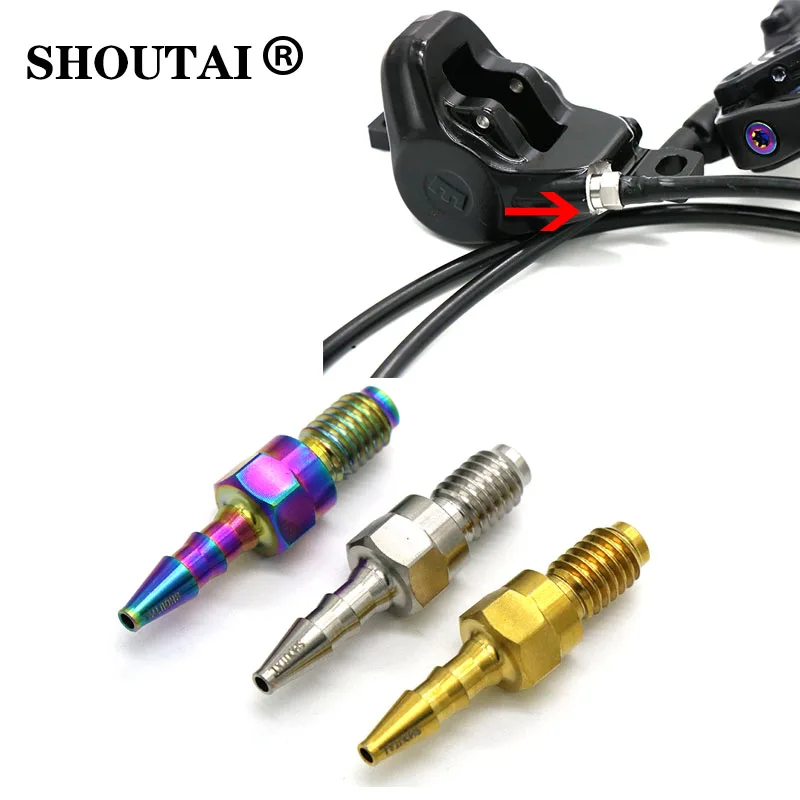 

BIke TC4 Titanium Alloy Handbrake Screw Brake Oil Pipe Interface Adapter Screw For Magura Bicycle Parts
