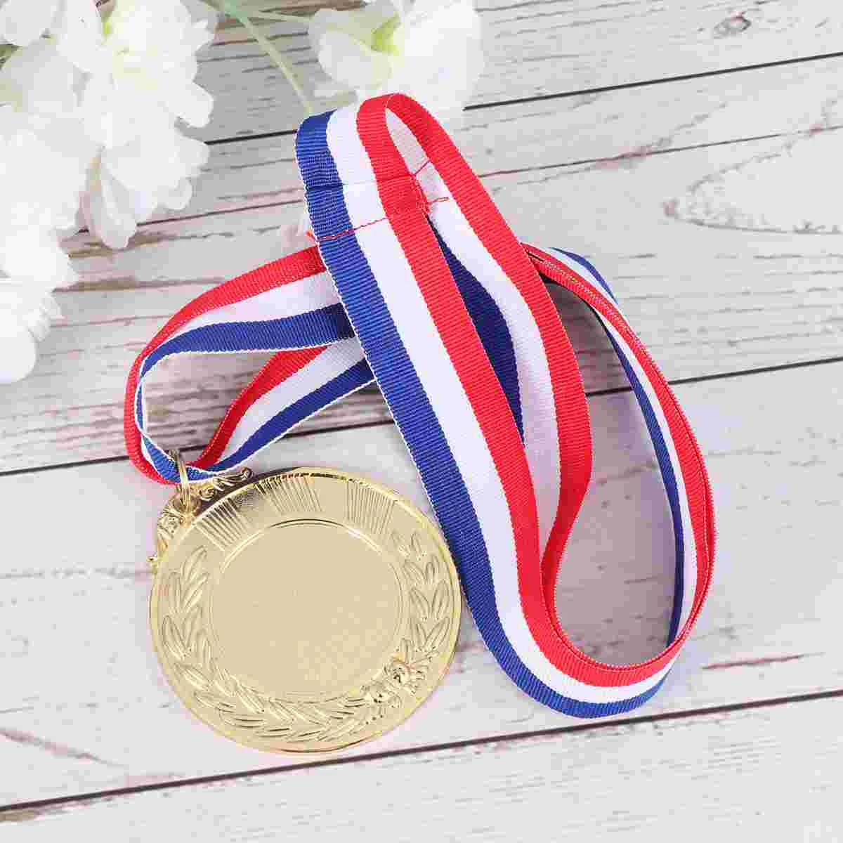 

4 шт. креативные награды, медали с изображением пшеничных ушей, универсальные металлические медали со шнурком для соревнований спортивных р...
