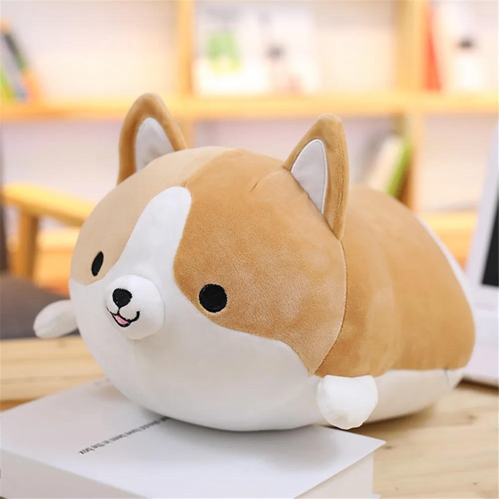 

35cm Cute Fat Shiba Inu Dog Plush Toy Stuffed Soft Kawaii Animal Cartoon Pillow Lovely Gift For Kids Baby Children Good Quality