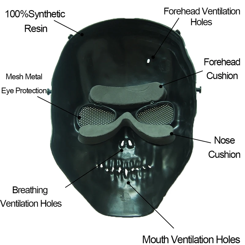 Маска для страйкбола камуфляжная маска косплея с черепом реквизит фильмов