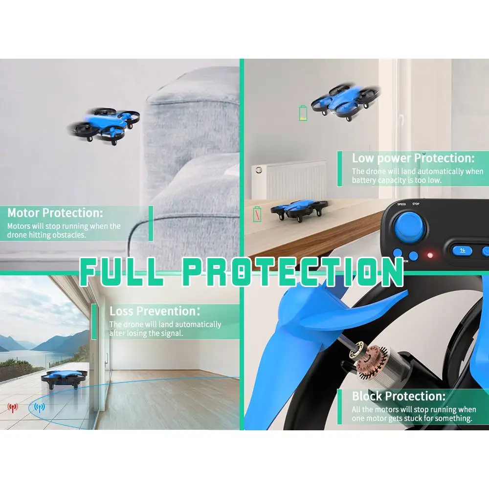 Миниатюрный Дрон SNAPTAIN SPC50MQ переносной круглый Летающий 3d дрон с видом от первого