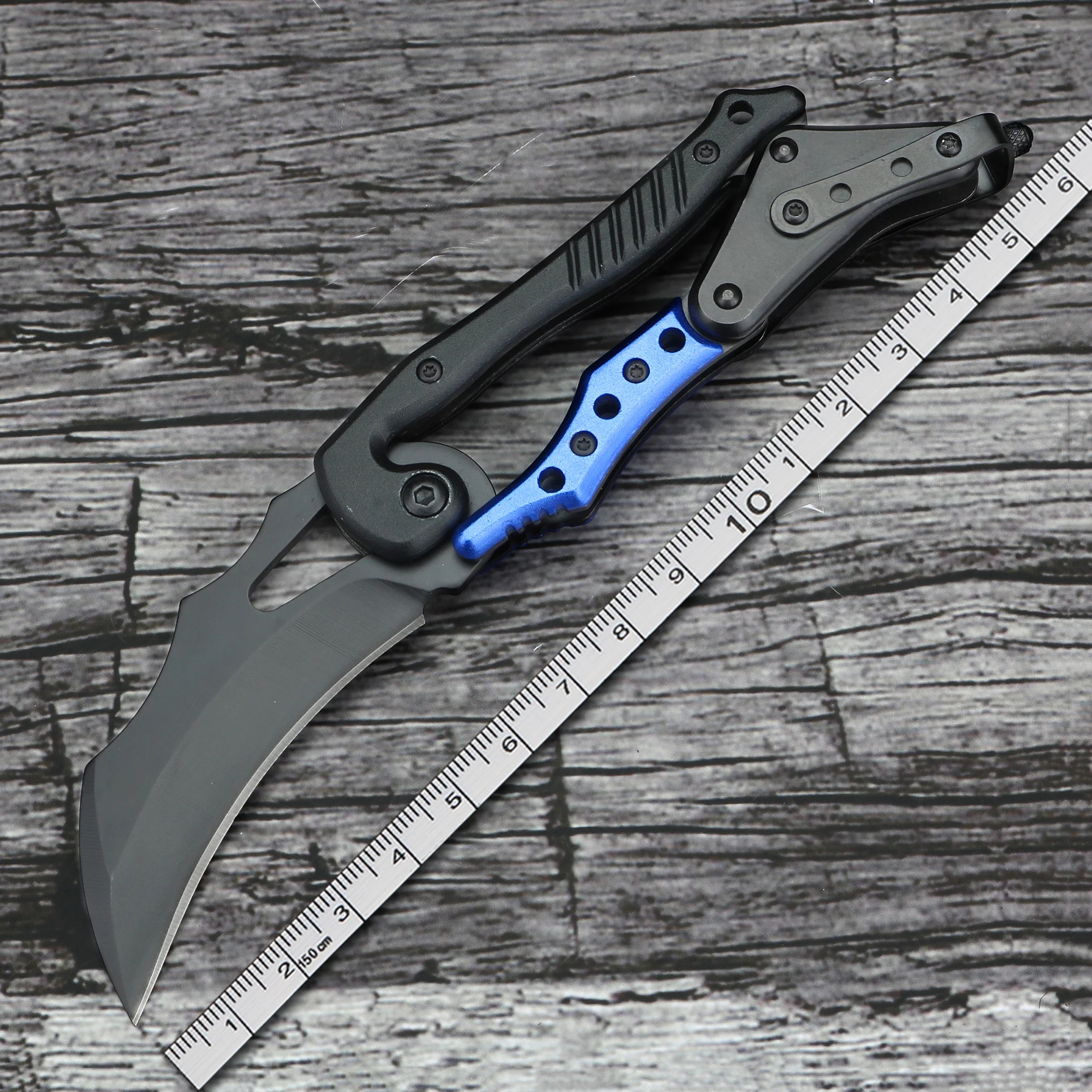 

Bearing Steel Quick-opening Folding Knife Outdoor Survival Self-defense Pocket Knife Tactical Camping Hunting Short Knives