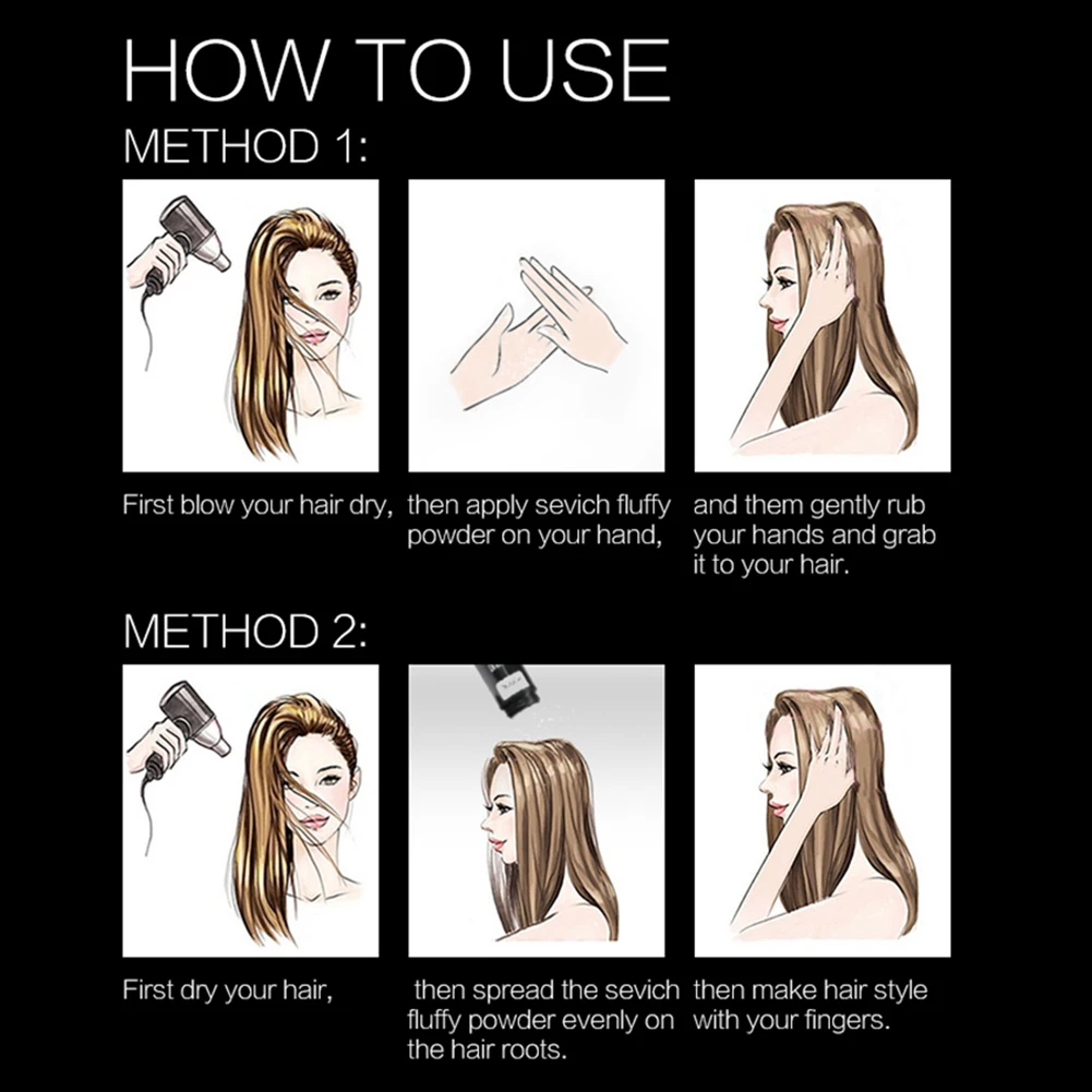 Пушистый порошок для волос моделирующий Стайлинг увеличивает объем уход за