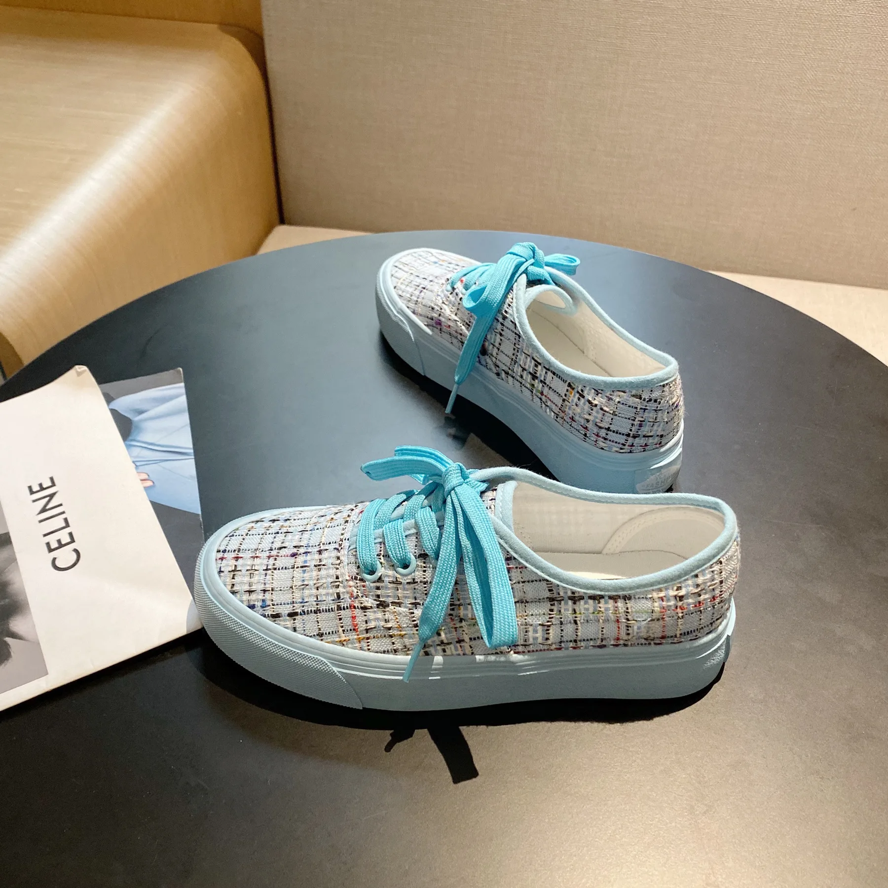 

Lattice Summer 2021 New Canvas Shoes Student Retro Women's Shoes Low Top Girls Gumshoes Female Sneakers Woman Casual Flats 35-40