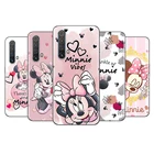 Розовая Минни мультфильм милый для OPPO A74 A94 A93 A73 A53 A32 A31 A72 A12E A12 A11 A9 A5 2020 планшетов AX7 мягкий прозрачный