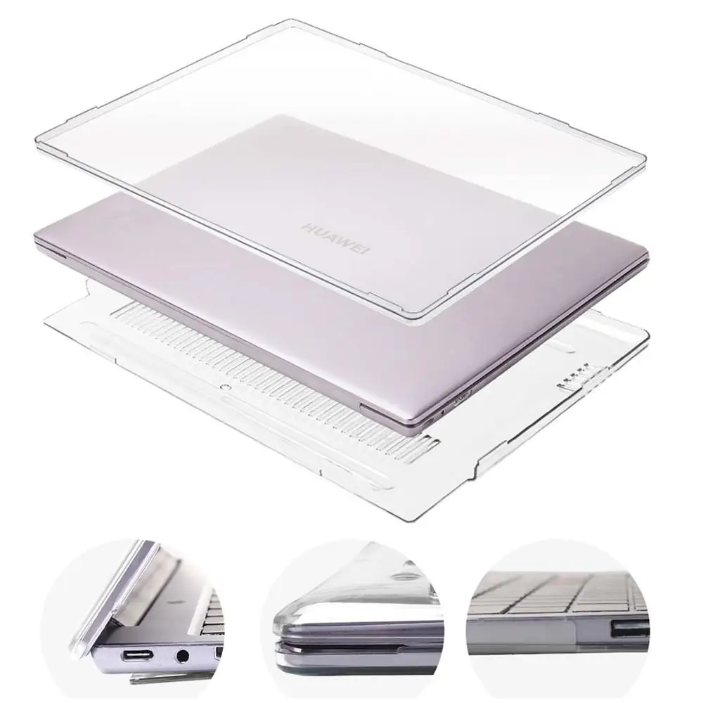 Для HUAWEI MateBook X Pro 2019 13 9/MateBook 14 /D14 D15 прозрачный матовый жесткий чехол для ноутбука с