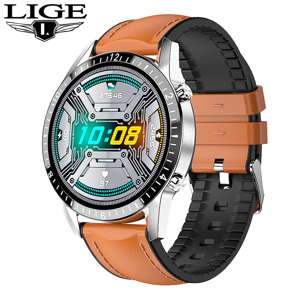 

Смарт-часы мужские, с сенсорным экраном, IP67, с поддержкой Bluetooth, звонков и звонков