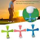 Футболка для гольфа, регулируемые телескопические шарики-гвоздики, треугольные шарики на сиденье, тренировочные мячи для гольфа, футболки для гольфа