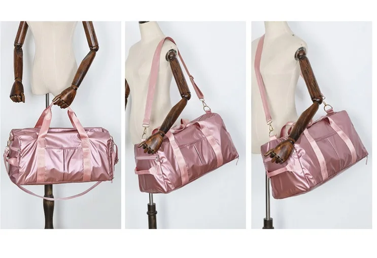 Laser Color Waterproof Large Capacity Oxford Travel Bag Unisex Fitness Gym Sports Handbag Shoulder Messenger Bag Duffle Luggage