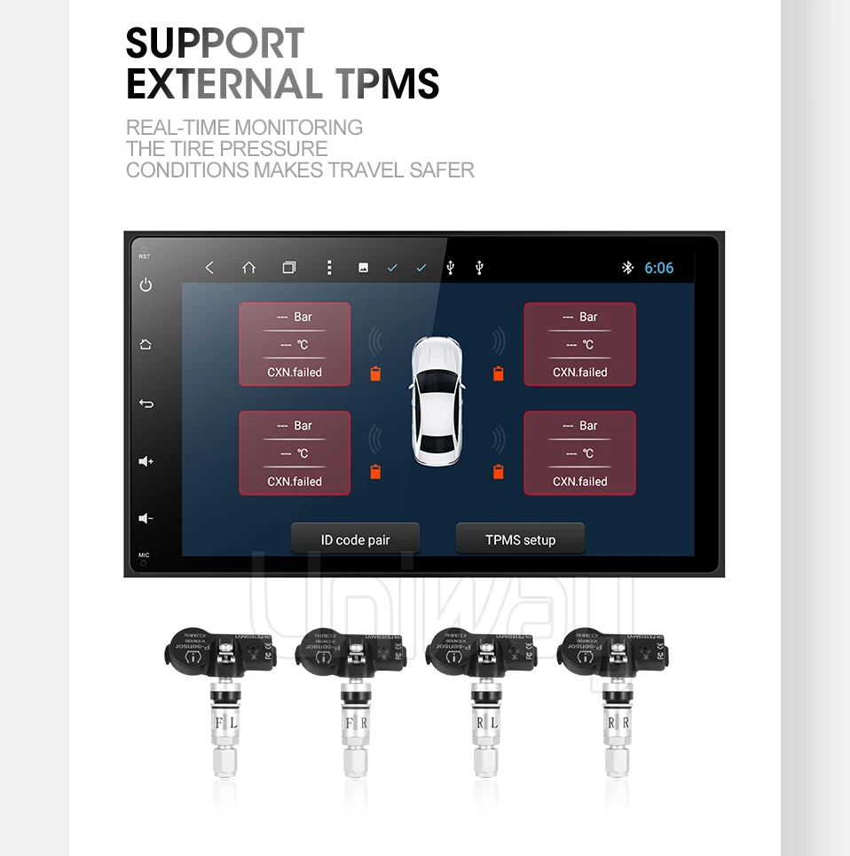 Uniway A17KLL9071 android 9,0 автомобильный dvd навигатор для toyota corolla/auris автомобильный Радио стерео головное устройство навигация
