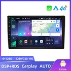 PEERCE Android 10 автомобильный мультимедийный плеер с 2 DIN AI voicecar радио, 4G сеть Carplay, 8 ядер, GPS навигация стерео получи