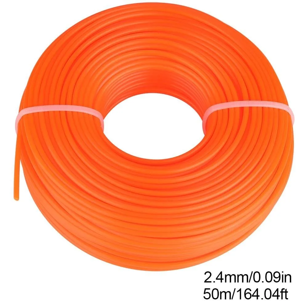 

1 Pcs Grass Trimmer Spool 2.4mm*50M Round Nylon Line Cord For Stihl Strimmer Brushcutter Trimmer Lawn Mower Accessories