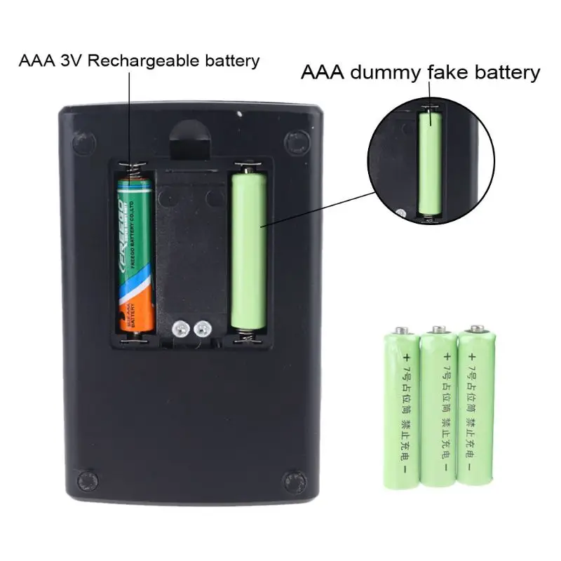 Universal 4Pcs LR03 AAA Size Dummy Fake Battery Setup Shell Placeholder Cylinder Conductor for Lithium iron phosphate battery |