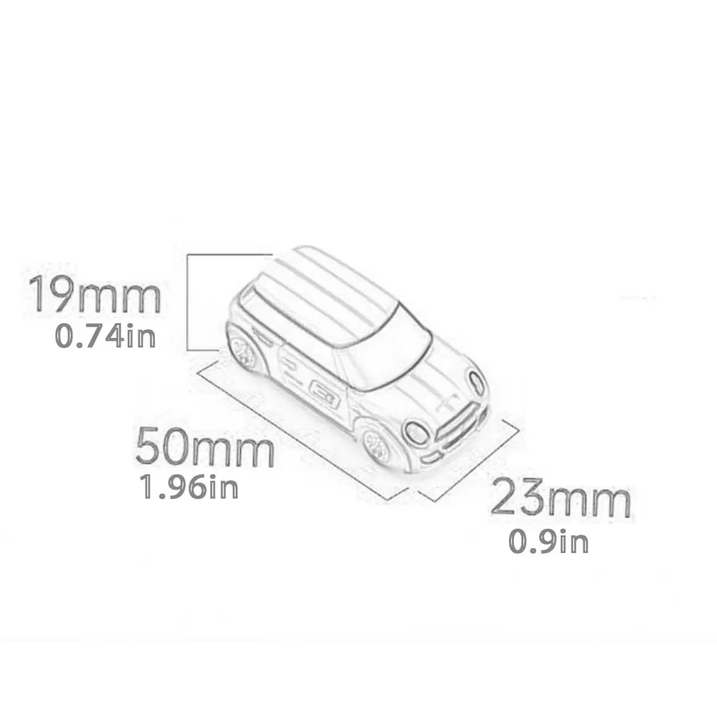 1:76 турбо гоночный мини автомобиль на радиоуправлении полностью