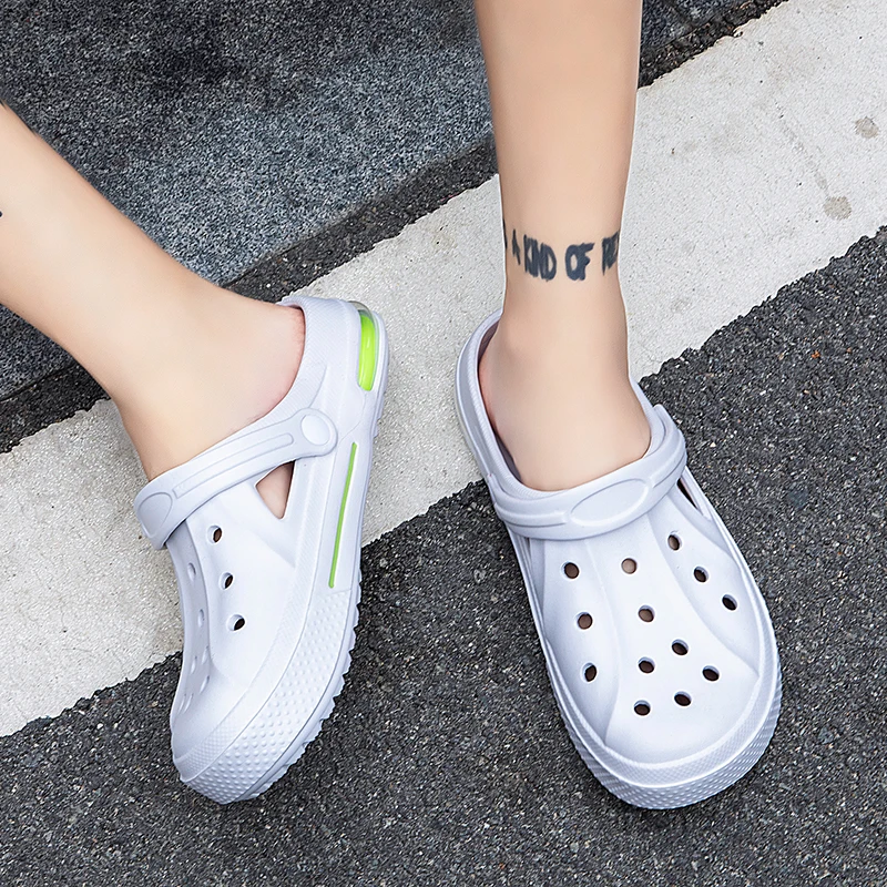 

Сандалии-желе мужские для сада и пляжа, тапки для воды, воздушная подушка, клоги, летние шлепанцы