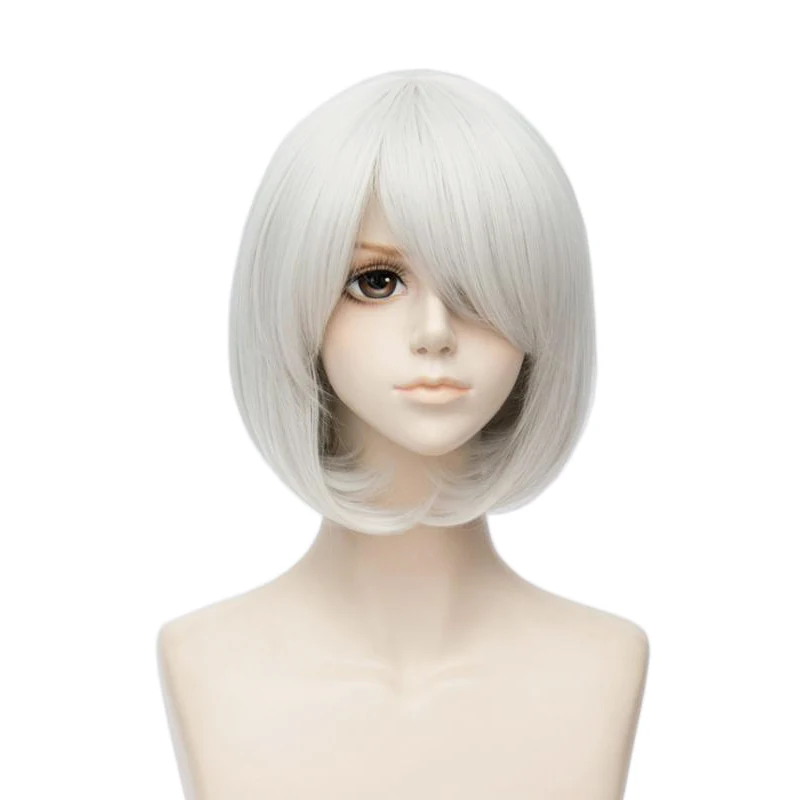 Парик для косплея из игры YoRHa No.2 Тип B 2BYoRH 2A 9S 2B парики костюма на Хэллоуин женские +