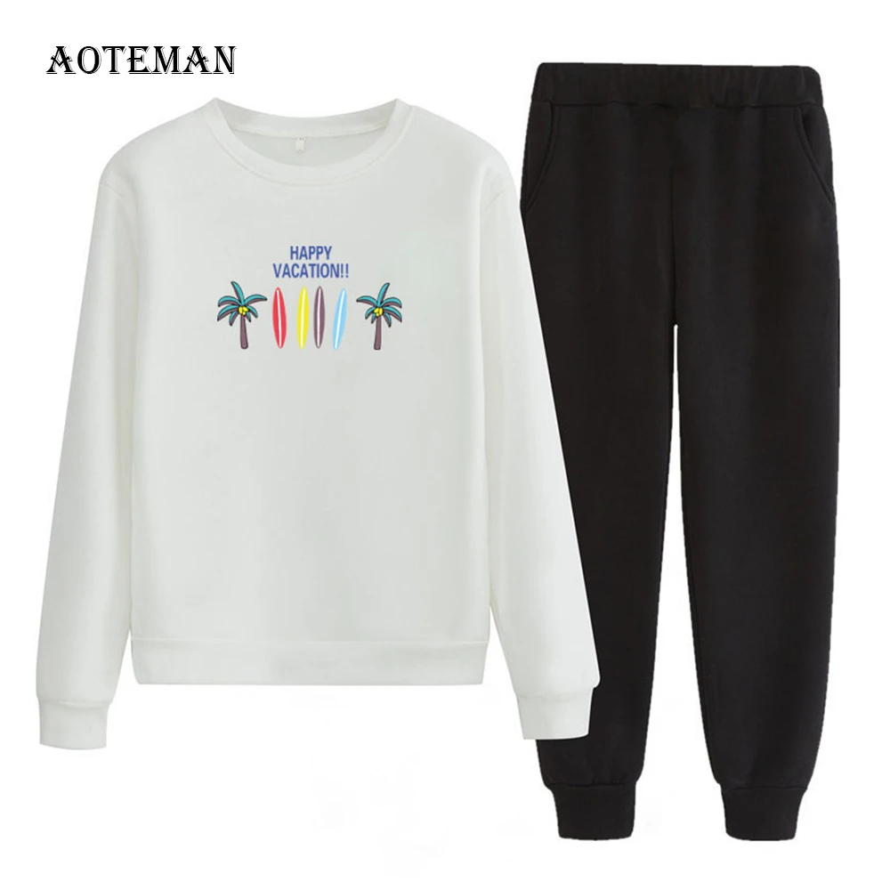 Женский Повседневный теплый пуловер оверсайз толстовка с капюшоном и принтом из