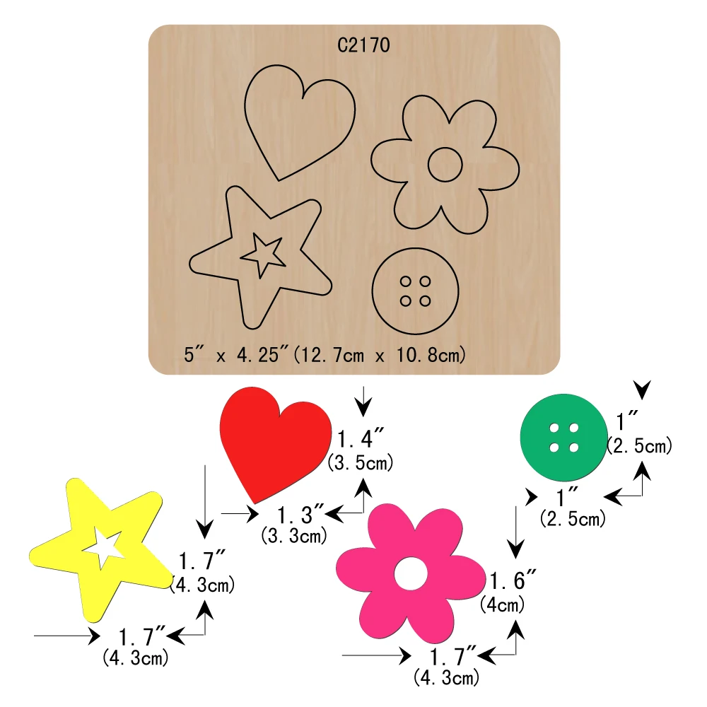 Новая кнопка деревянные штампы для скрапбукинга C2170|dies scrapbooking|die cut diesdies die |