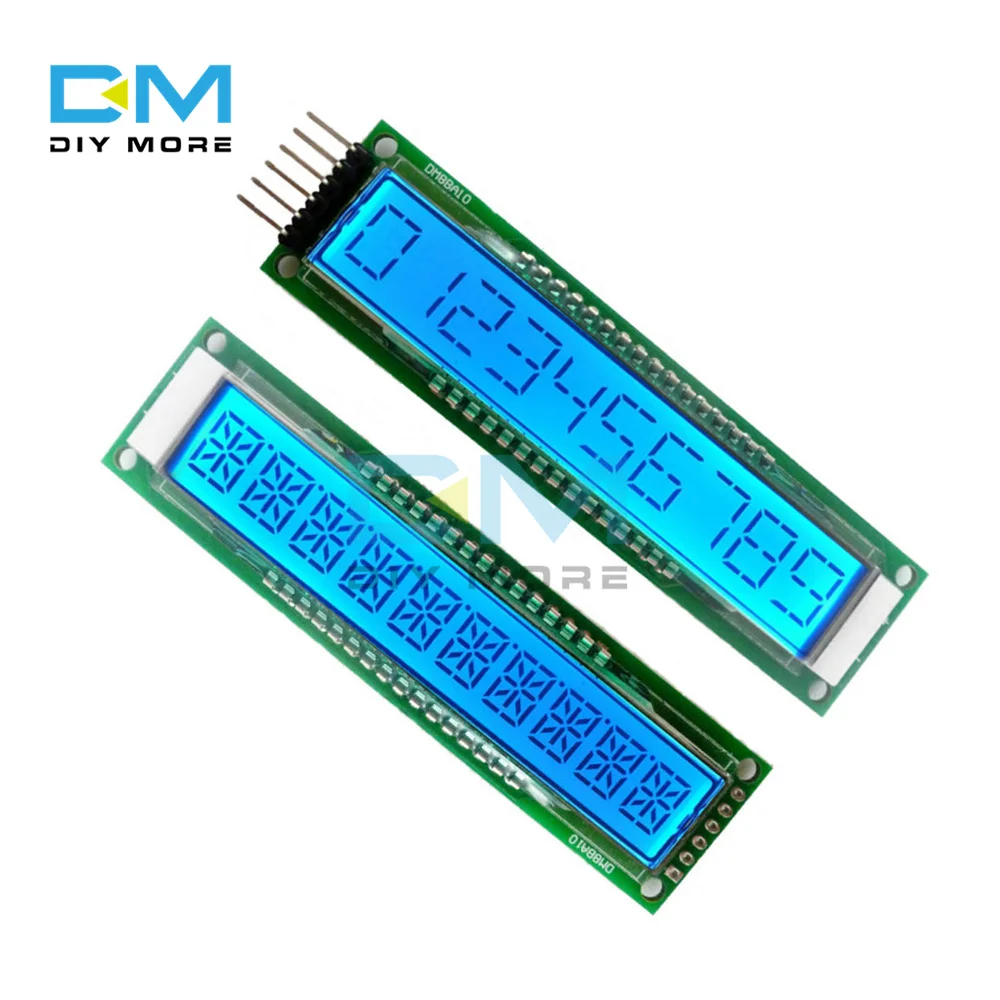 

10-разрядный 16-сегментный ЖК-дисплей модуль ЖКД синий DM8BA10 DC 5V TM1622 Chip