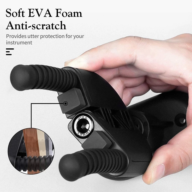 

Guitar Wall Hanger Auto Lock Guitar Wall Mount Hook Guitar Display Hanger Guitar Hook for Bass Electric Guitar Ukulele