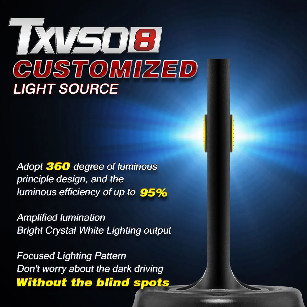 

2PCS TXVS08 G4 Car Headlight Bulb Practical Durable LED 10000LM 100W 6000K White 9V-32V