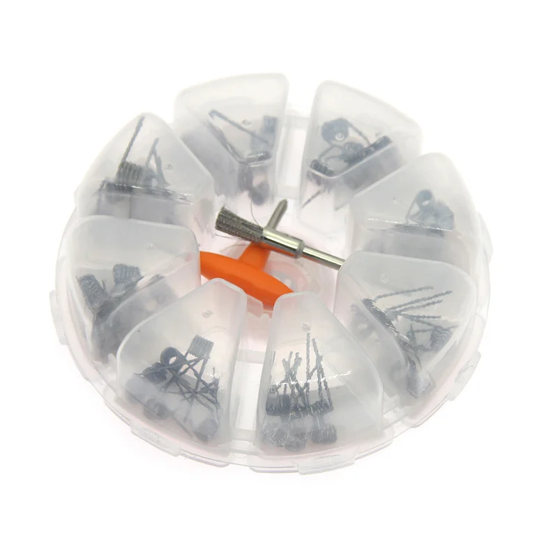 Готовая катушка Clapton Coil Alien Tiger Hive Quad Flat twisted Fused 8 в 1 нагревательная проволока для