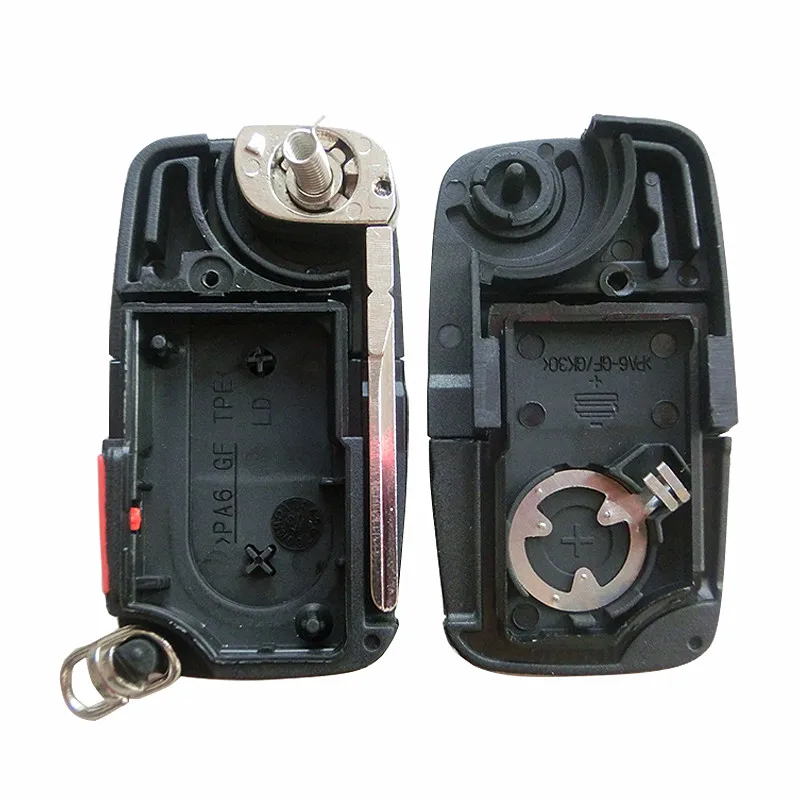 Раскладной ключ 2 + 1 3 кнопки дистанционный Автомобильный чехол брелок без ключа