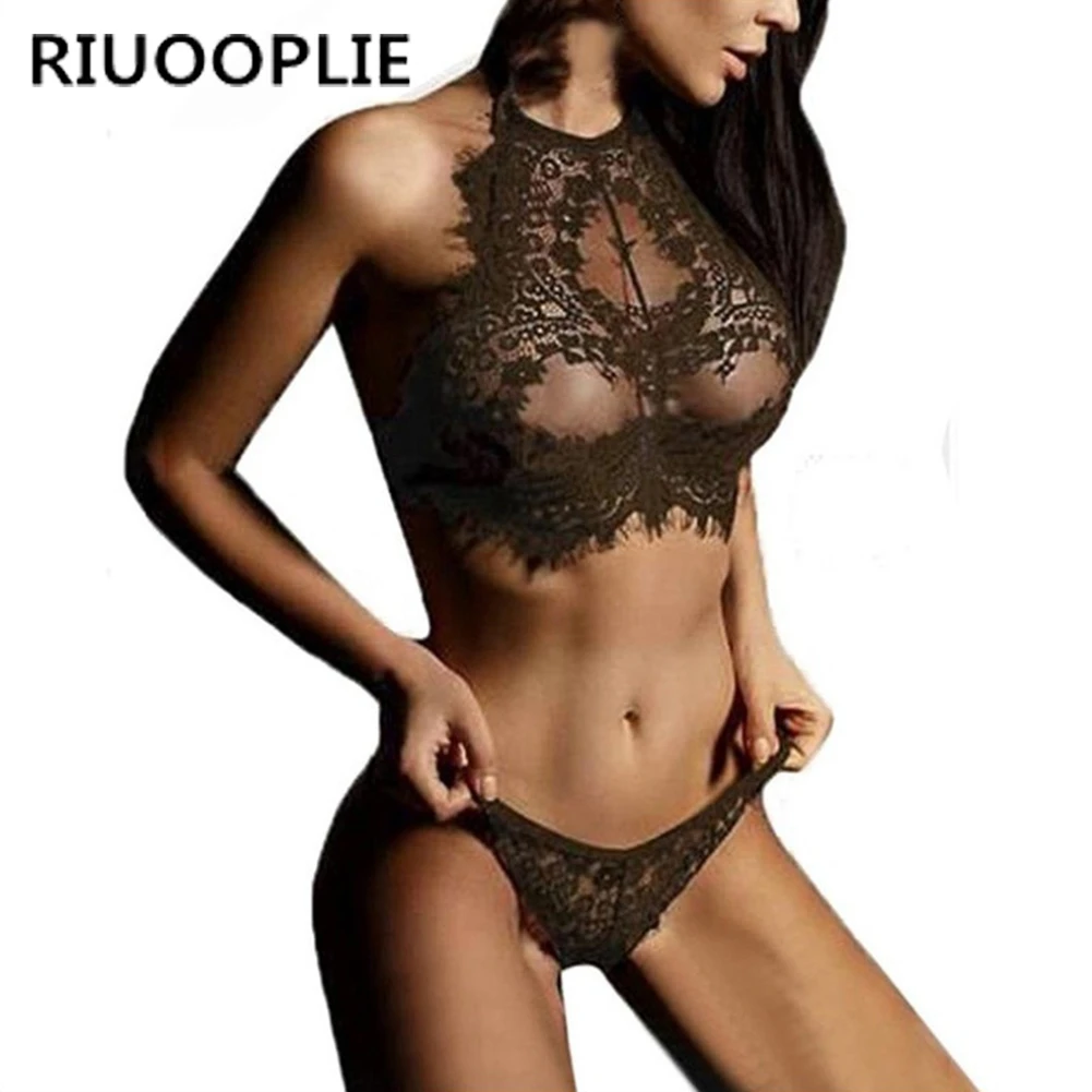 RIUOOPLIE модное женское сексуальное кружевное белье ночное стринги Babydoll комплекты