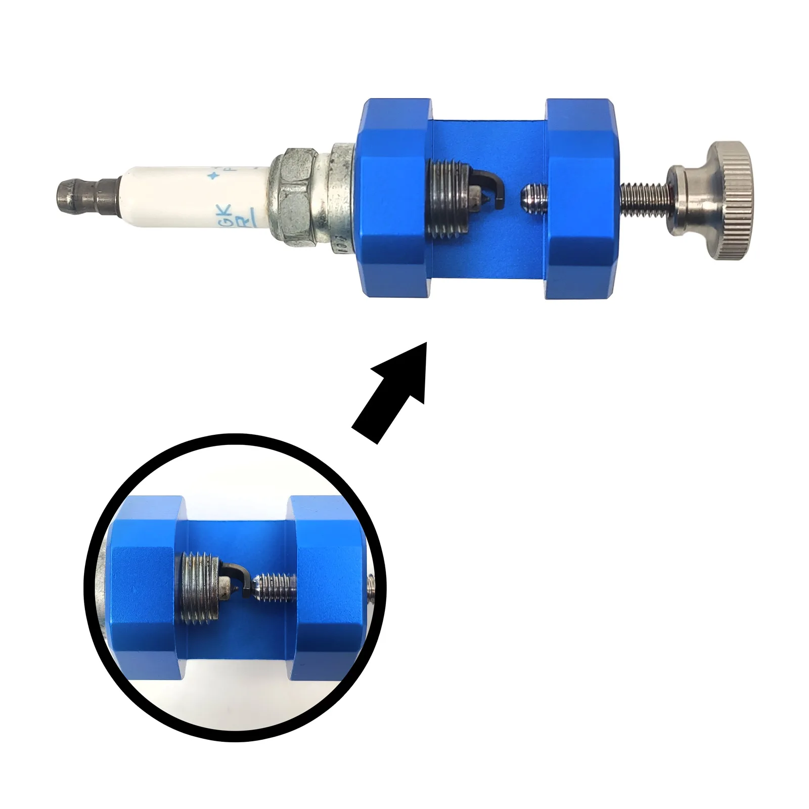 14mm Spark Plug Adjustment Tool With Feeler Gauge Engine Spark Plug Gap Tool Gapper Gapping Sparkplug Caliper