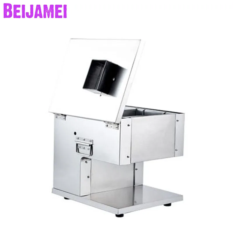 

BEIJAMEI 220V Electric Meat Slicing Machine Fully Automatic Shred Slicer Dicing Meat Machine Electric Vegetable Cutter Grinder