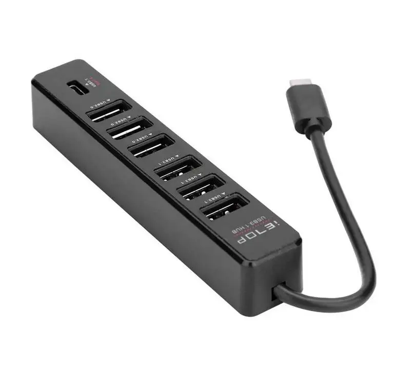 

USB 3.1 HUB Multi USB Splitter Use Power Adapter Hub 4/7 Port type-C Expander PC Computer Accessories