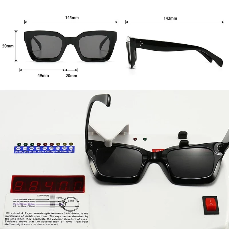 Солнцезащитные очки кошачий глаз UV400 для мужчин и женщин модные брендовые